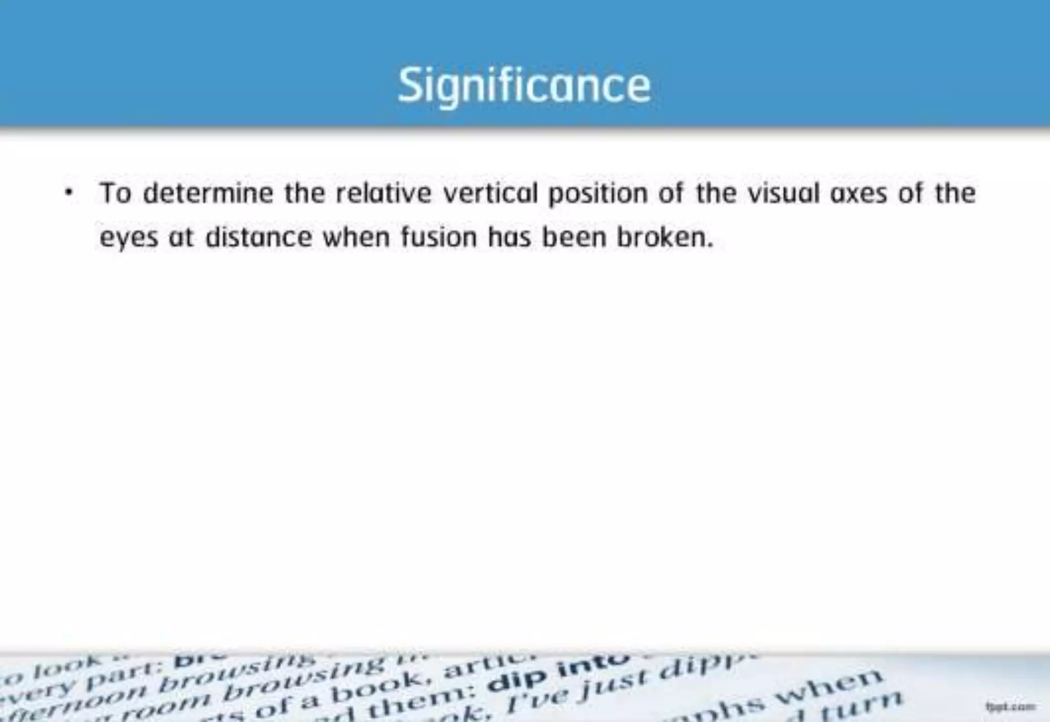21 step-Diagnosis Procedure Refraction