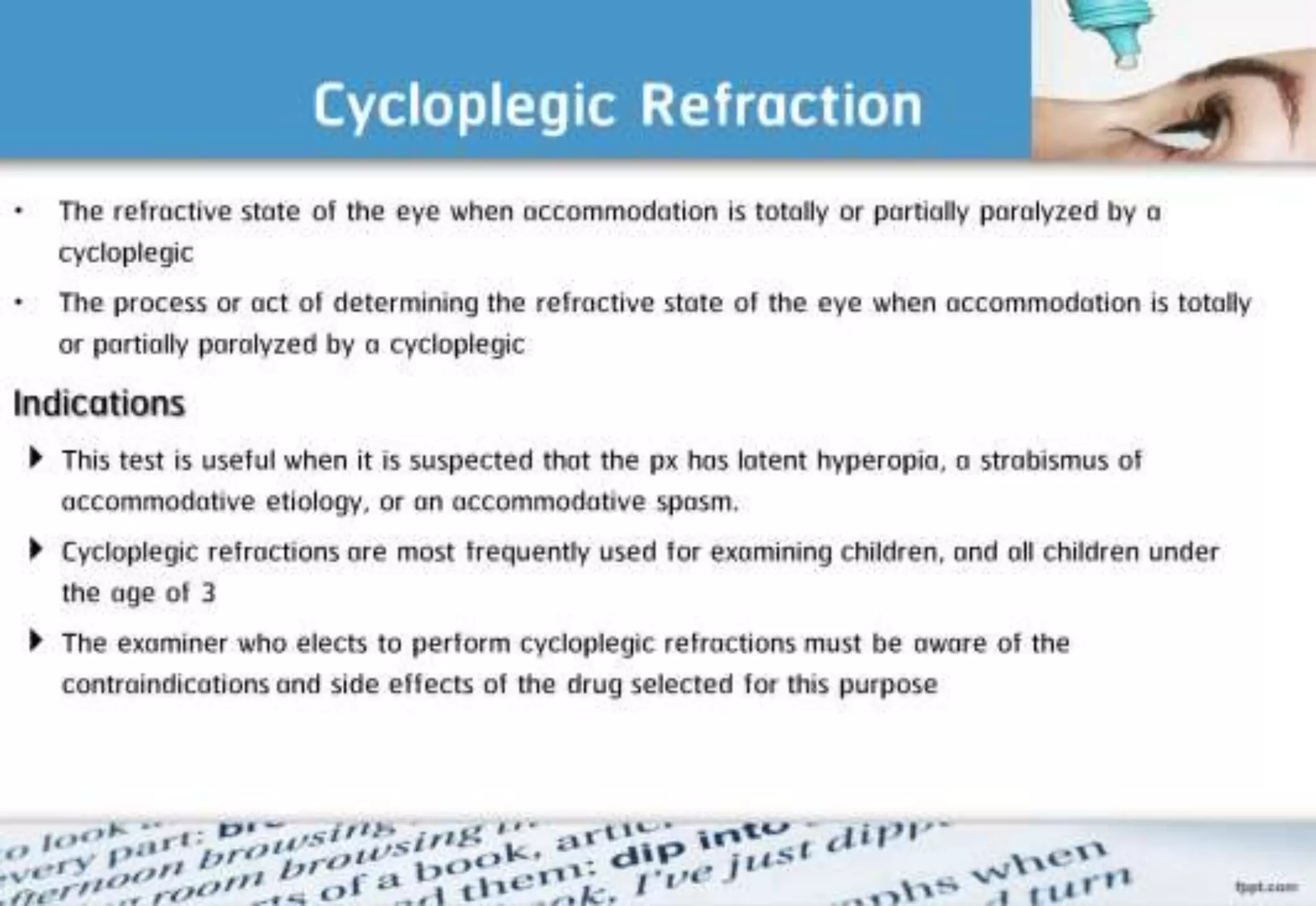 21 step-Diagnosis Procedure Refraction
