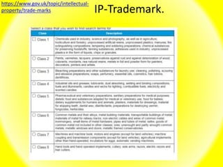 IP-Trademark.
https://www.gov.uk/topic/intellectual-
property/trade-marks
 