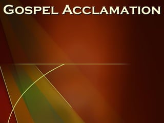 Gospel Acclamation 