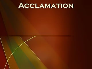 Acclamation 