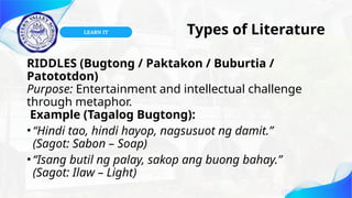 Ilaw Example 21st Century Literature from the philippines and the world | PPTX