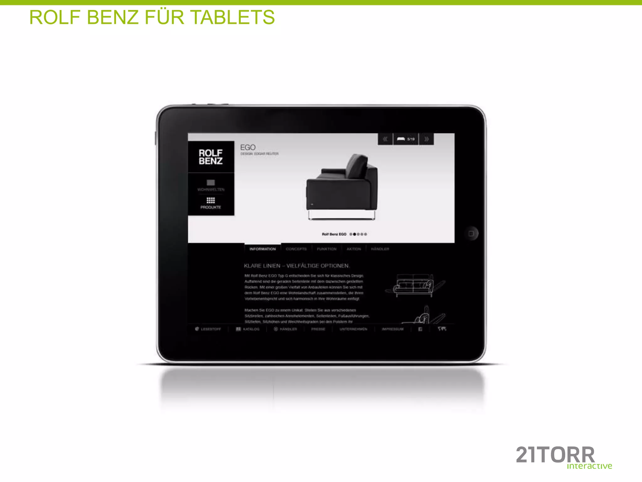 ROLF BENZ FÜR TABLETS
 