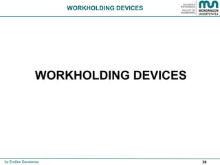 38
WORKHOLDING DEVICES
WORKHOLDING DEVICES
by Endika Gandarias
 