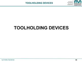 50
TOOLHOLDING DEVICES
TOOLHOLDING DEVICES
by Endika Gandarias
 