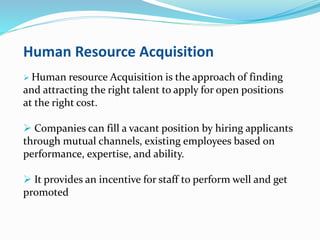 Concept of Human Resource
Planning
 Human resource planning is a process by which an
organization ensures that it has the...