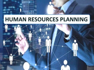  The focus of human resource planning is on labour demand
(the number of people needed by the organization) and the
labou...