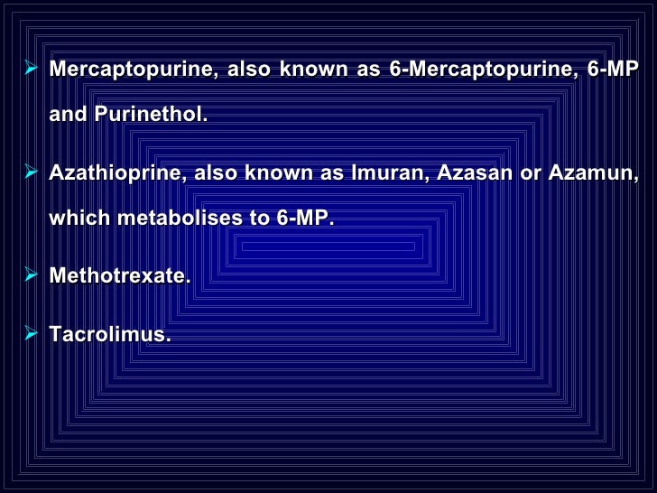 Purinethol Ulcerative Colitis