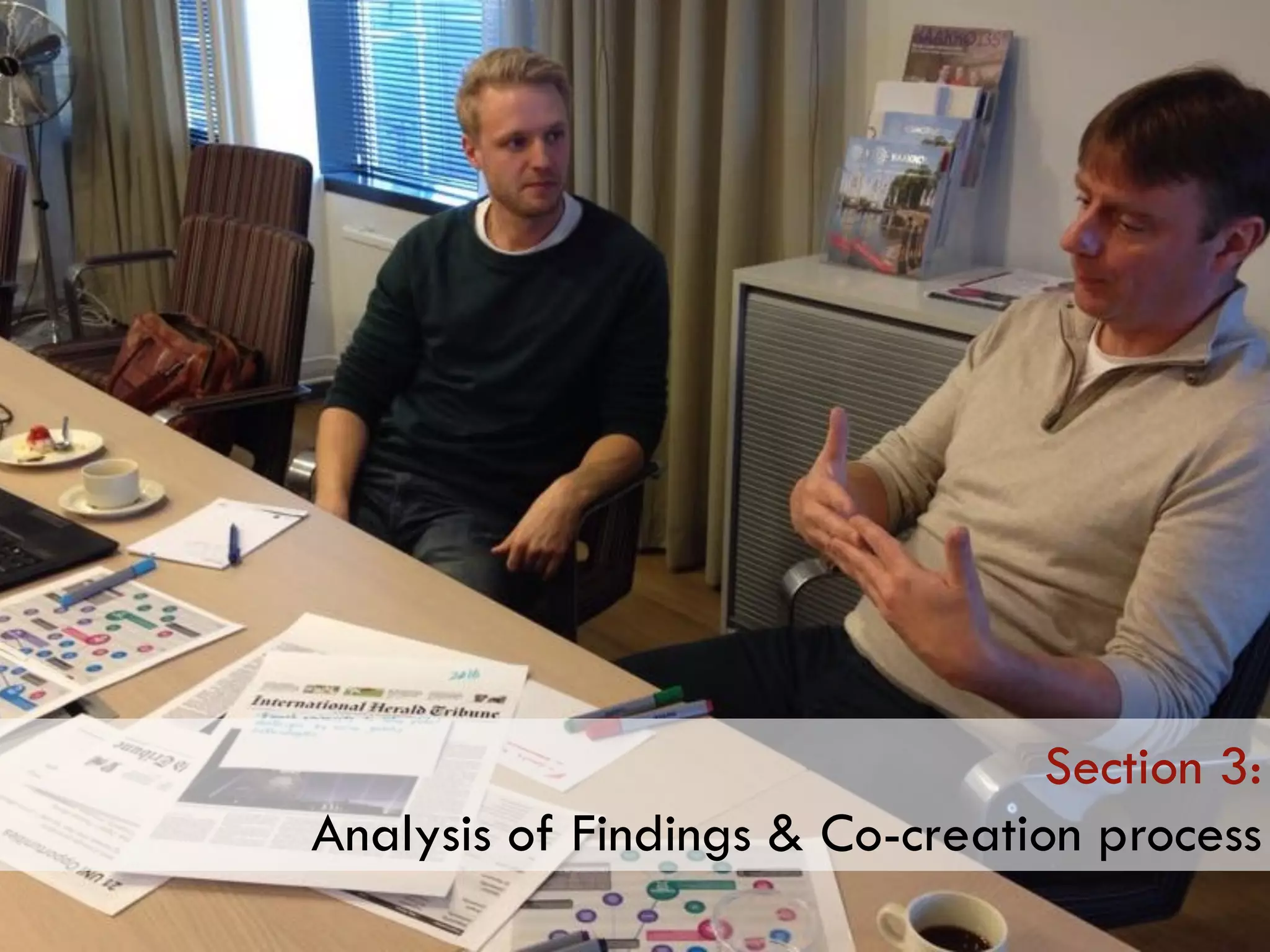 Section 3:
Analysis of Findings & Co-creation process
 