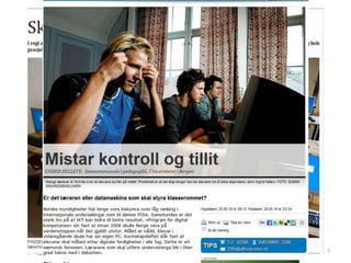 Mister vi kontroll og tillit?Impulskonferansen 20107