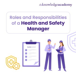 A Health and Safety Manager plays a critical role in safeguarding the ...