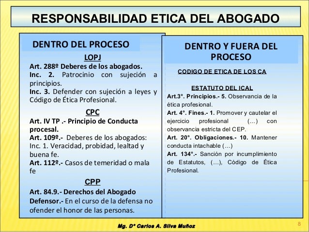 ETICA DEL ABOGADO