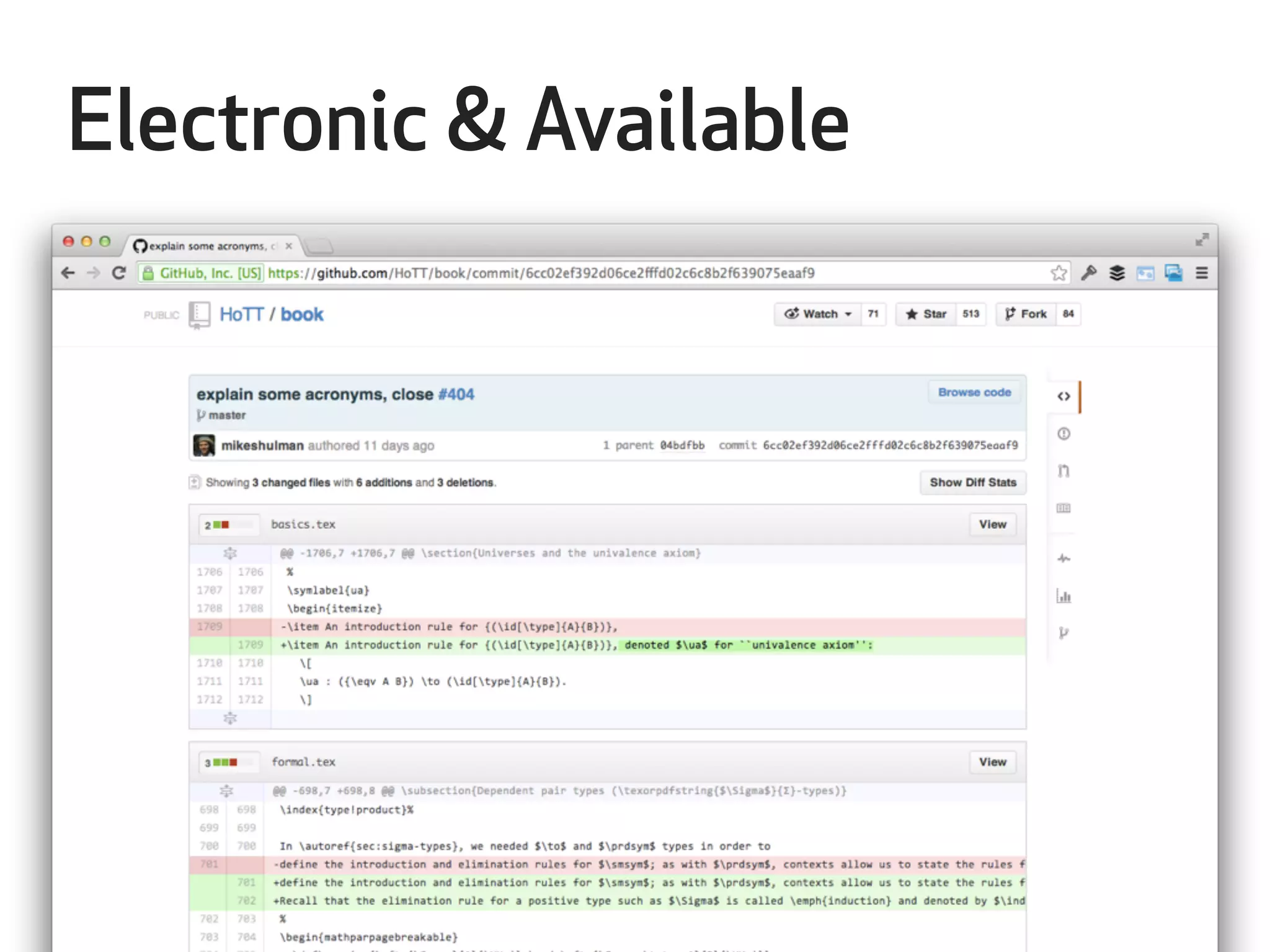 Electronic & Available 
 
