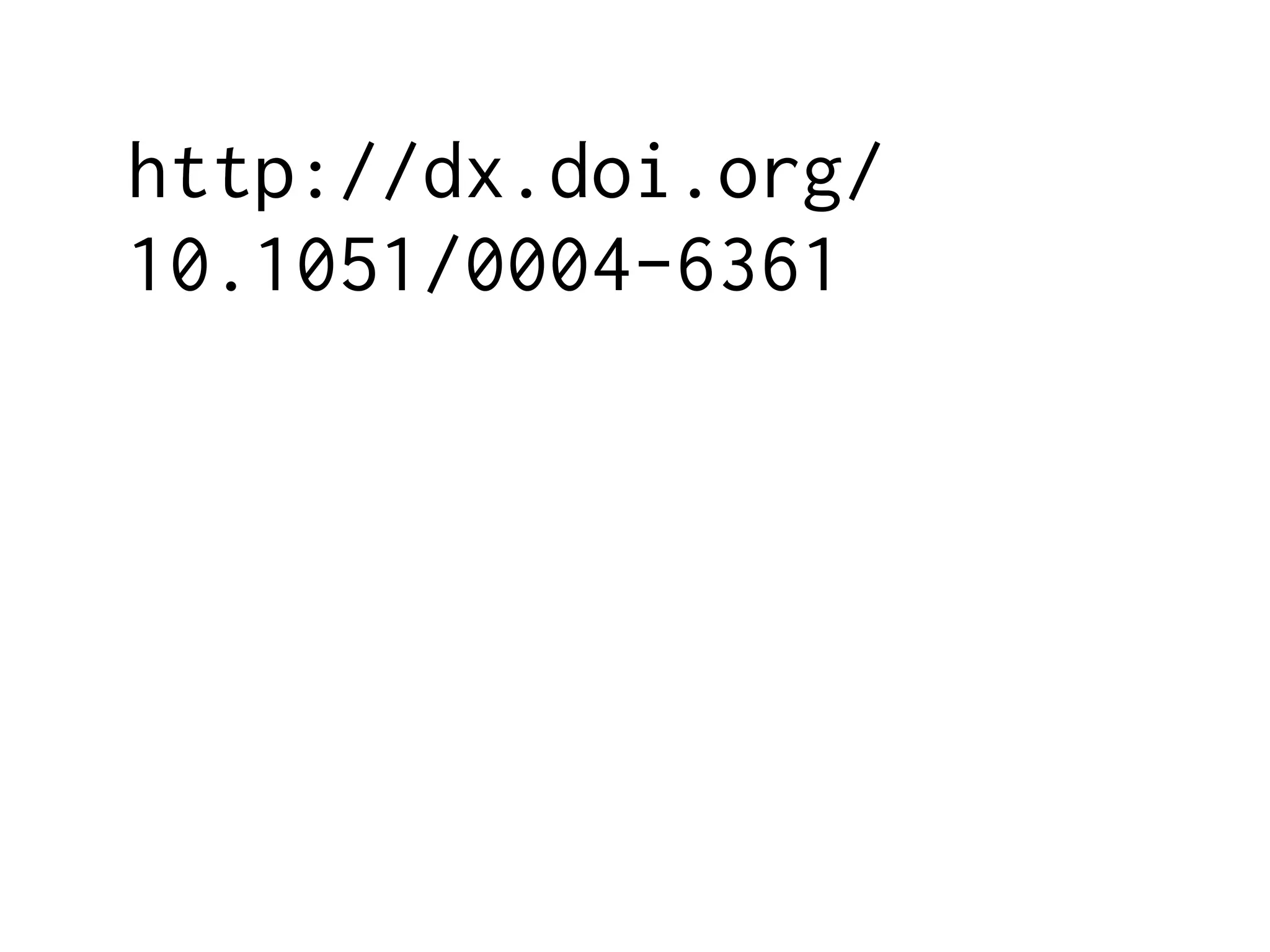 http://dx.doi.org/ 
10.1051/0004-6361 
 