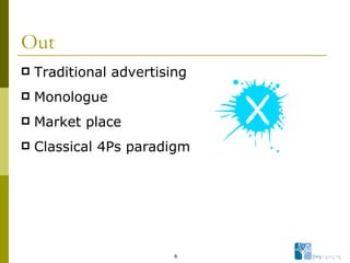 Out Traditional advertising Monologue Market place Classical 4Ps paradigm 