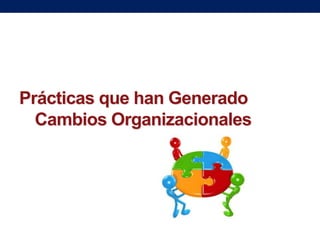 Prácticas que han Generado
Cambios Organizacionales

 