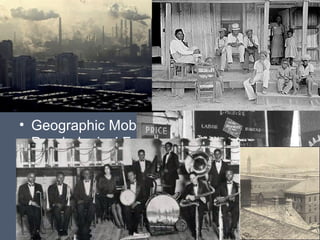 Pull Factors of the Great
Migration
• Perception of Equal Opportunity in the
North
• Labor Demand from Industrialization
• Geographic Mobility (worked as
Psychological Freedom!!!)
• Money and Dignity

 