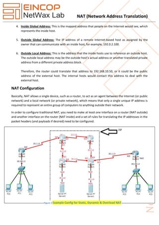 NAT (network address translation) & PAT (port address translation) | PDF