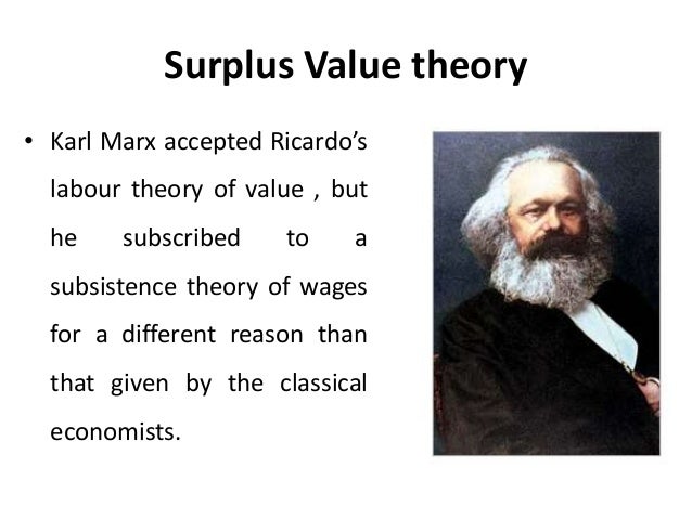 Karl Marx s Theory Of Value