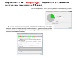 Информатика и ИКТ. Экспресс-курс. Подготовка к ЕГЭ. Пособие с
электронным приложением (CD-диск)
 