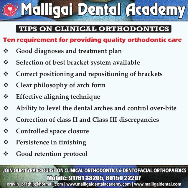 Orthodontic education for General Practitioner 22 , Malligai Dental