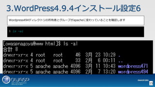 OWASP WordPressセキュリティ実装ガイドライン （セキュアなWordPressの構築ハンズオン手順書）