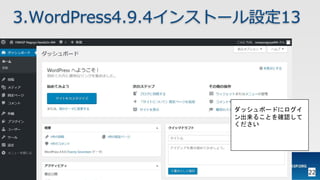 OWASP WordPressセキュリティ実装ガイドライン （セキュアなWordPressの構築ハンズオン手順書）