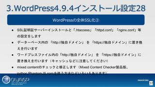 OWASP WordPressセキュリティ実装ガイドライン （セキュアなWordPressの構築ハンズオン手順書）