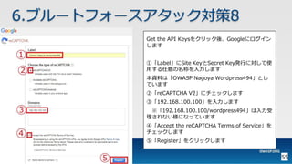 OWASP WordPressセキュリティ実装ガイドライン （セキュアなWordPressの構築ハンズオン手順書）