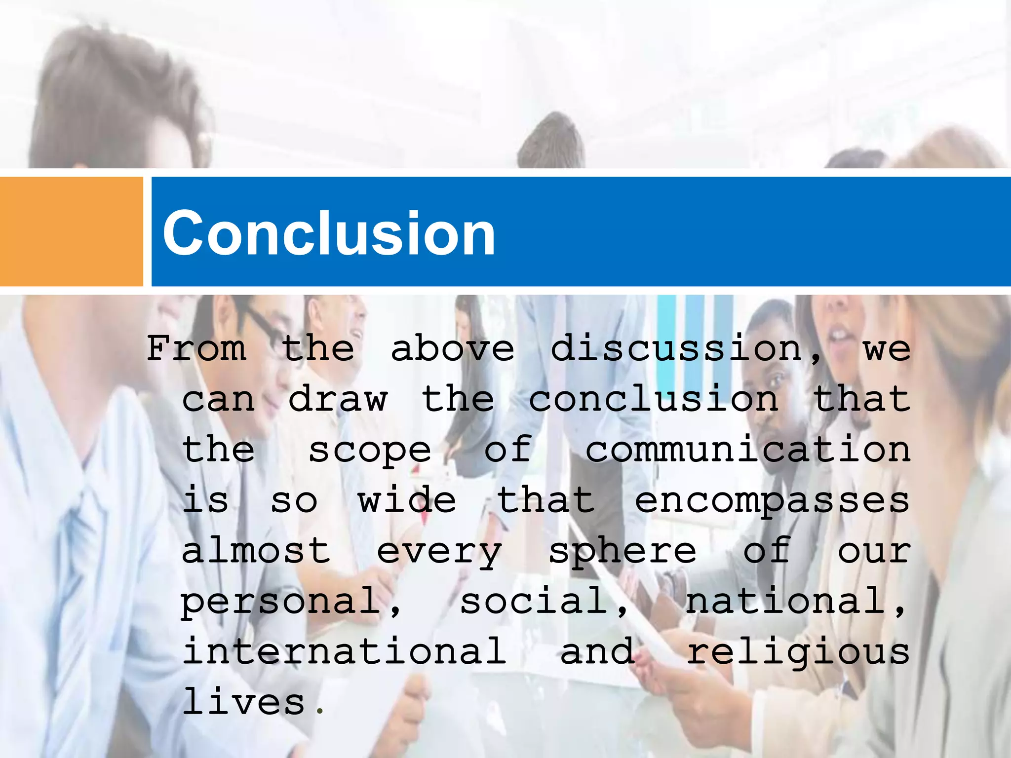 The Scope of Communication | PPTX