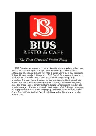 Cafe Bius Malang, Cafe Terkenal Di Malang