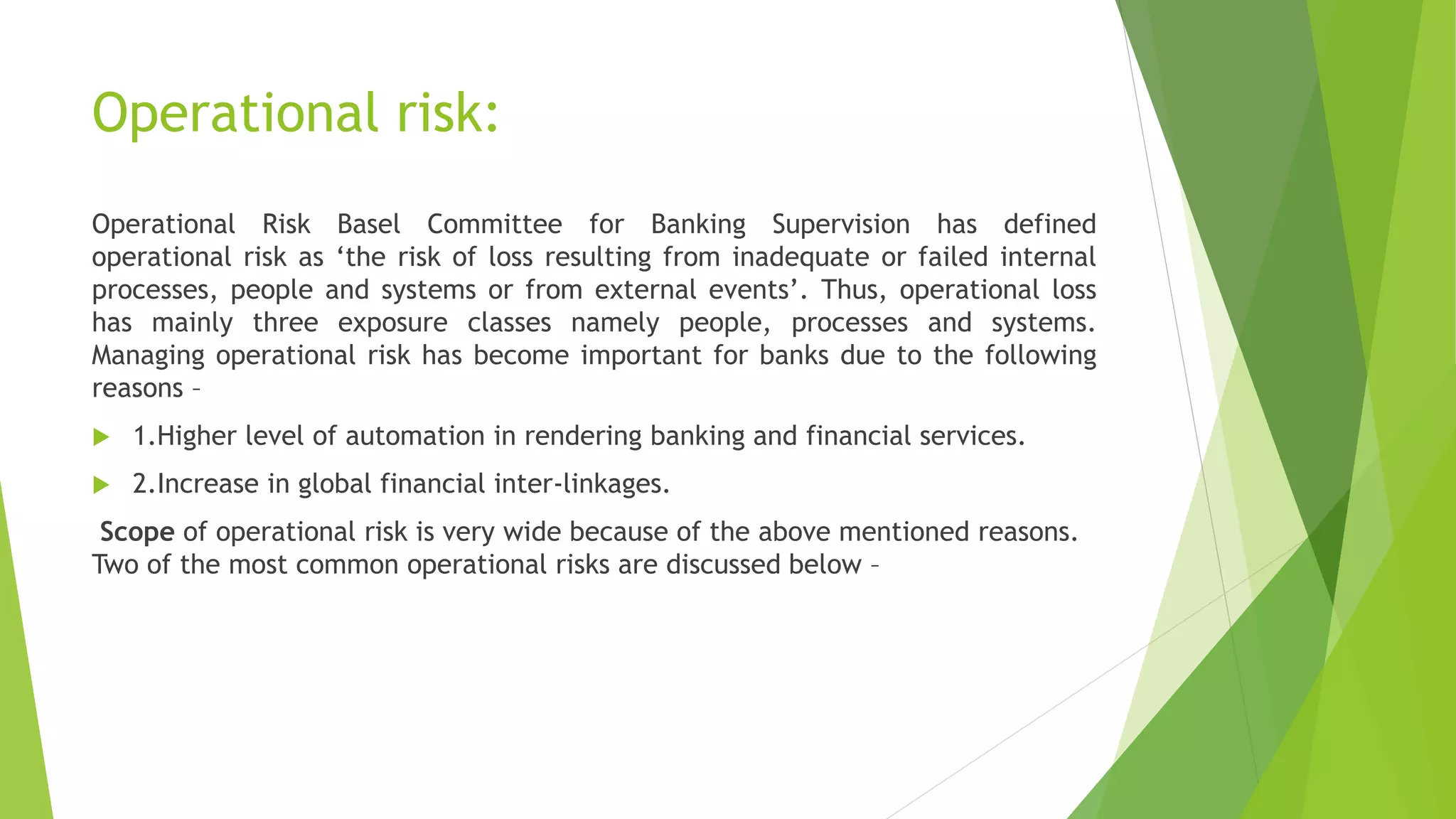 risk management in banks | PPTX