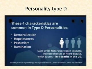 Characteristics of type D personality.