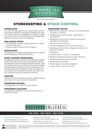 22. 2012 slp storekeeping and stock control