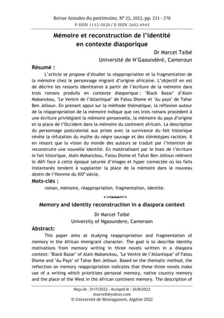 مجلة حوليات التراث العدد 22-2022 مستغانم.pdf