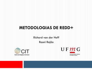 METODOLOGIAS DE REDD+
Richard van der Hoff
Raoni Rajão
 