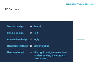 22 Formula
PRESENTOWNER.com
 