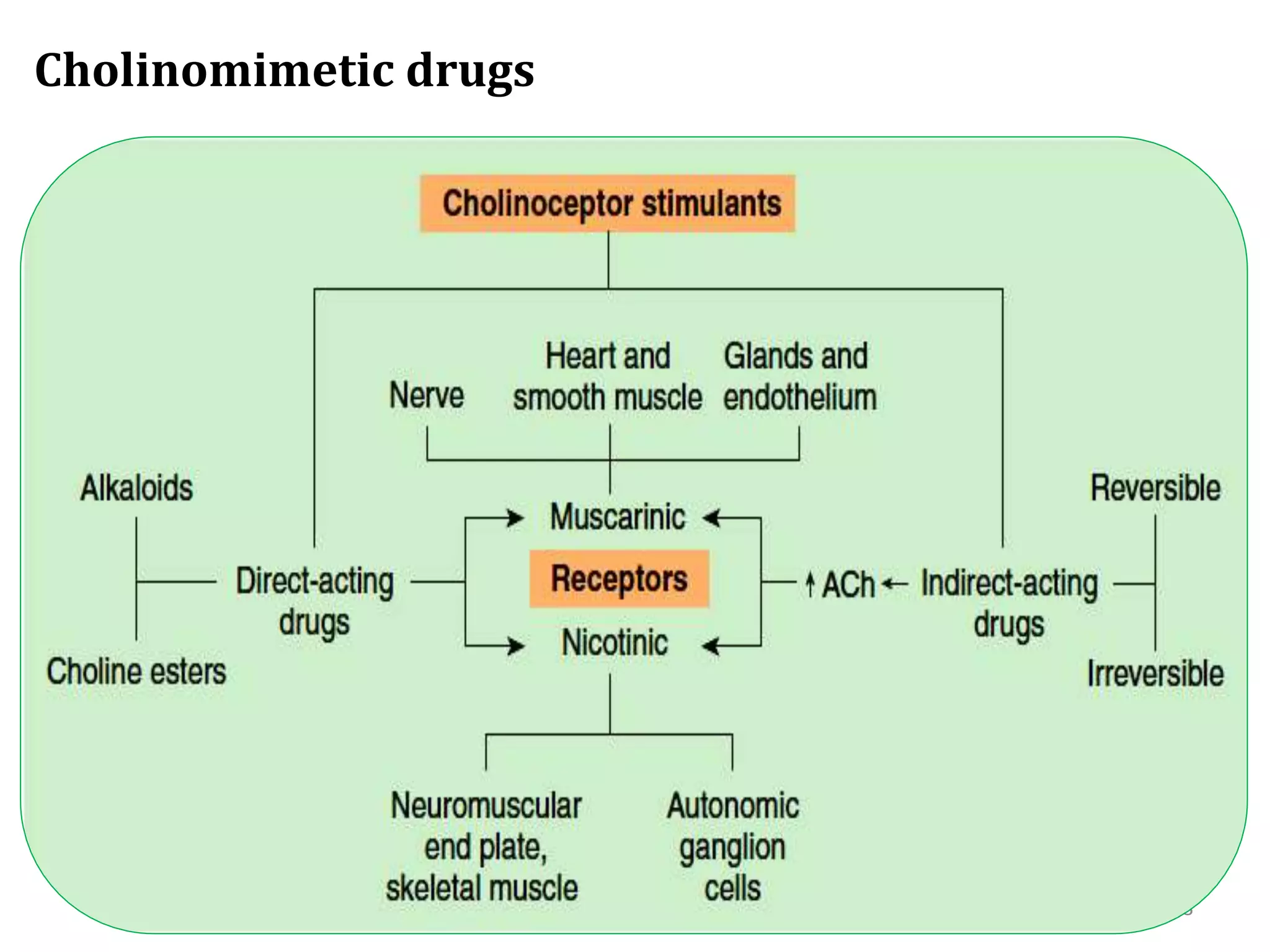 23
Cholinomimetic drugs
 