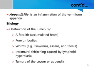 Lower Gastrointestinal Tract (GIT) Disorders | PDF