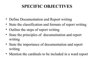 Cardinal Classification 22. Documentation & Report writing_081338.pptx