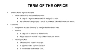 STATE JUDICIARY In Indian constitution IC | PDF