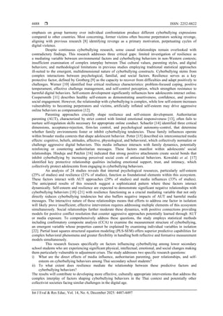 Resilience as a shield: protective and risk factors in a mediation ...