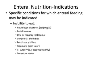 Nutrition support enteral and parenteral nutrition | PDF