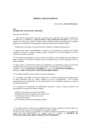 Diferencia Entre Carta De Gerencia Y