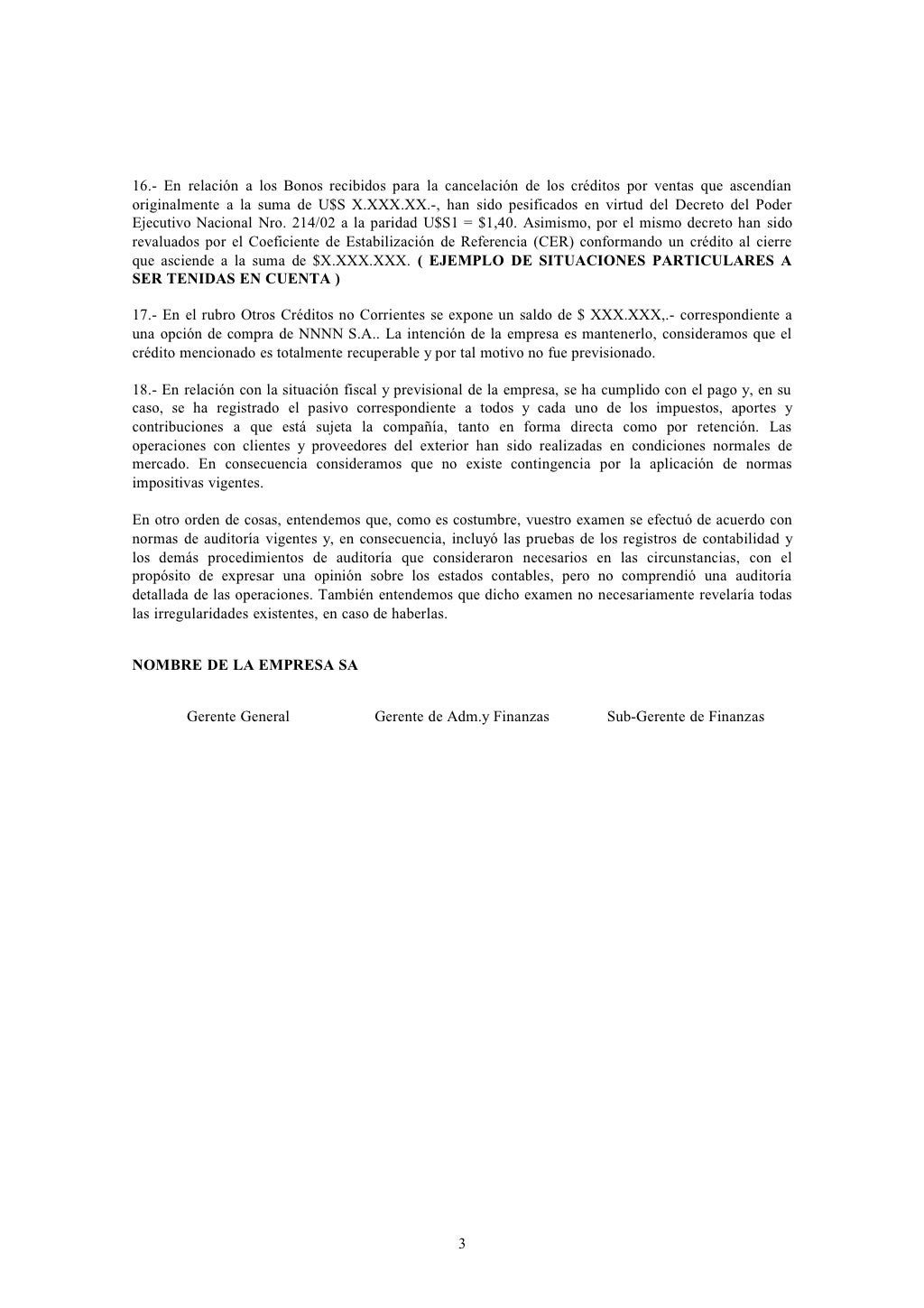 22 modelo carta de gerencia