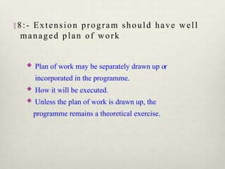 Monitoring, Planning and extension program planningpptx | PPT