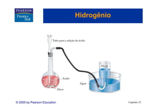 Hidrogênio
                                   g




© 2005 by Pearson Education                Capítulo 22
 