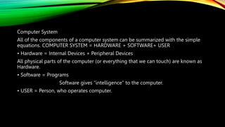 Computer Science | Fundaments of Computer | PPT