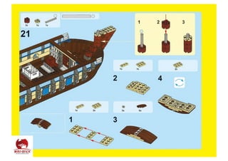 Manual Instruction for LEPIN 22001 Imperial Flagship Bricks Set