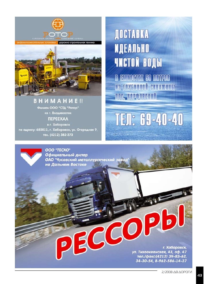 Сборник автомобильные дороги